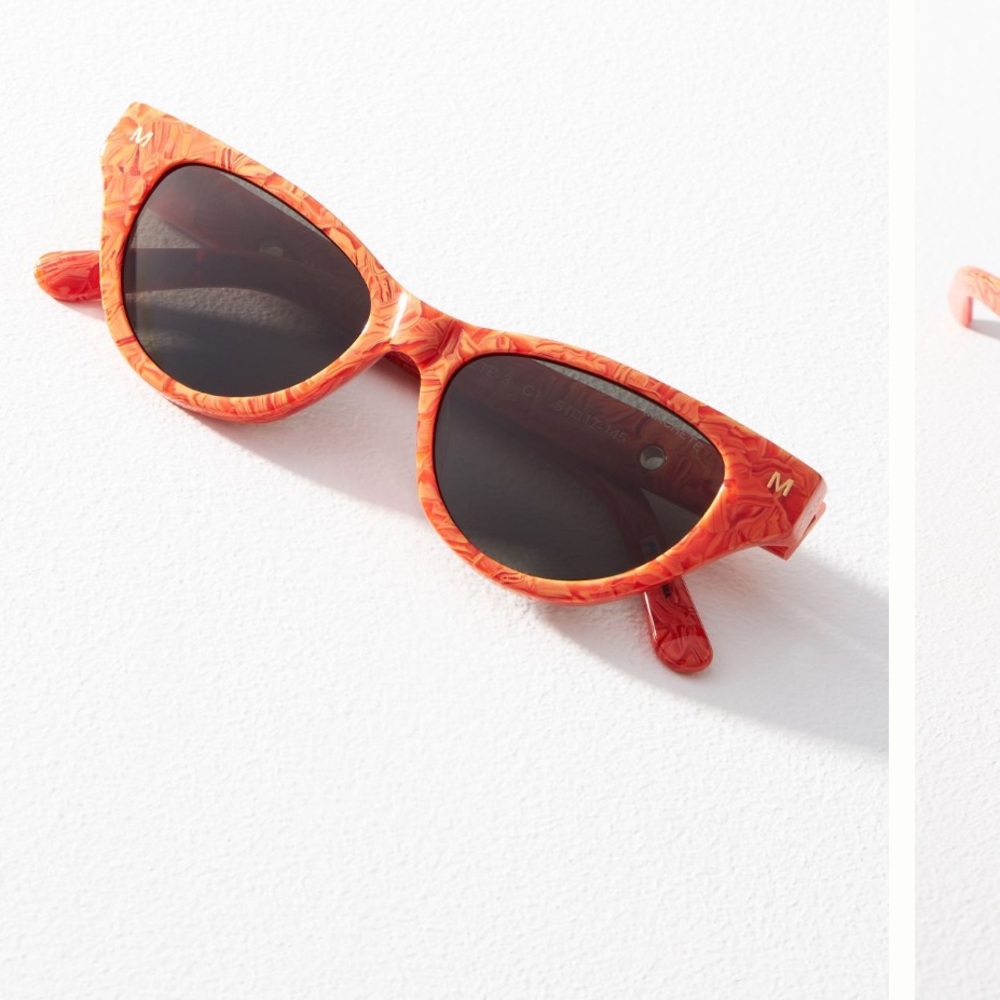 Red cat eye sunglasses Anthropologie